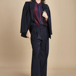 camicia con collo a pannelli BL_3261T BURGUNDY bodice 