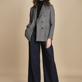 blazer doppiopetto in jersey galles 3679 NERO circolo 1901 