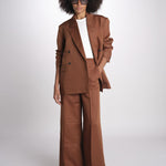 blazer over doppiopetto JASEMINA ROSE IO119125 DARK TOBACCO BR206 ivy oak 