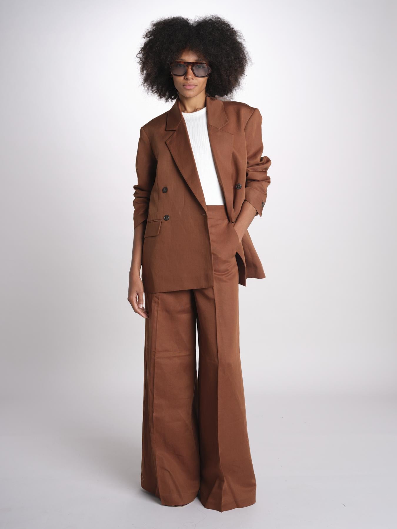 blazer over doppiopetto JASEMINA ROSE IO119125 DARK TOBACCO BR206 ivy oak 