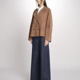 caban doppiopetto foderata in pelle scamosciata SOSPIRO 2615441011600 001 weekend maxmara 