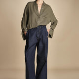 BAGGY camicia uomo voille lana DANY SILT true avenue 