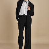blazer gessato con tre bottoni L0125248 R911 n21 