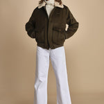 bomber in tessuto AIRGUARD KHAKI schott 