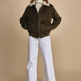 bomber in tessuto AIRGUARD KHAKI schott 