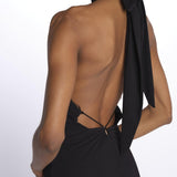 MYLA abito lungo scollo americana MYLA BLACK amazuìn 