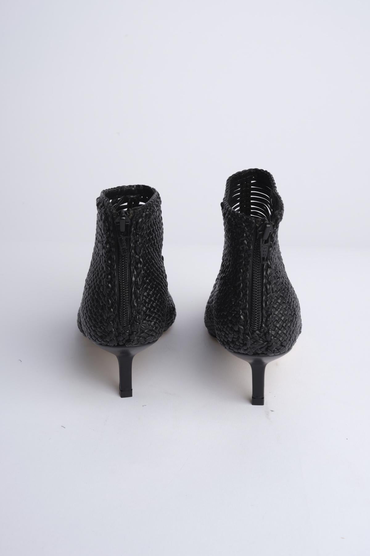 Stivaletto intrecciato 9506 NERO milaura 