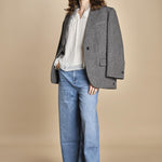 camicia con rouches NILS ECRU ba&sh 