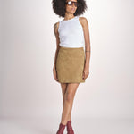 minigonna in camoscio JUP0883INNO SABLE ECR4126S soeur 