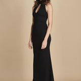 abito lungo con scollo americana MY TYPE BLACK undress code 