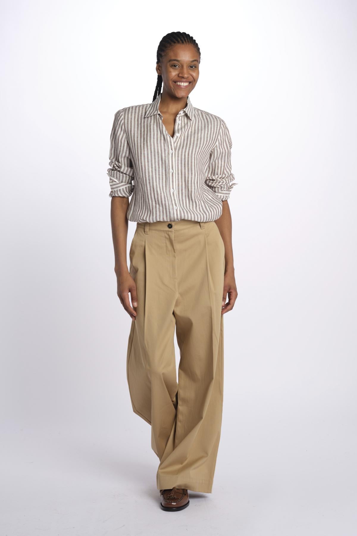 Camicia JOSEF lino righe 2515111052600 014 weekend maxmara 