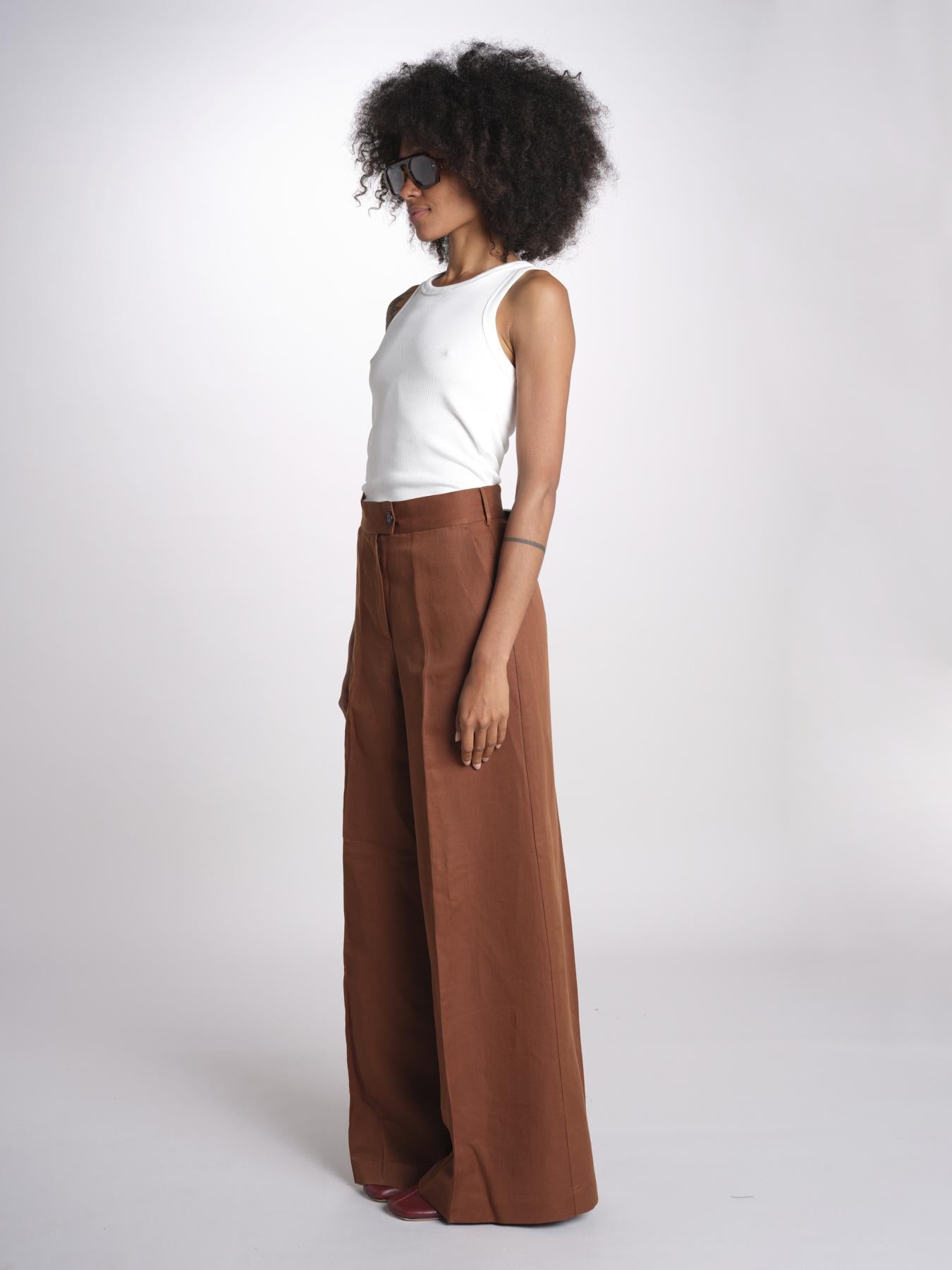pantalone over PIERA ANN IO115208 DARK TOBACCO BR206 ivy oak 