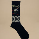 calze con sciatore 15621100 SKI NAVY anonymous 