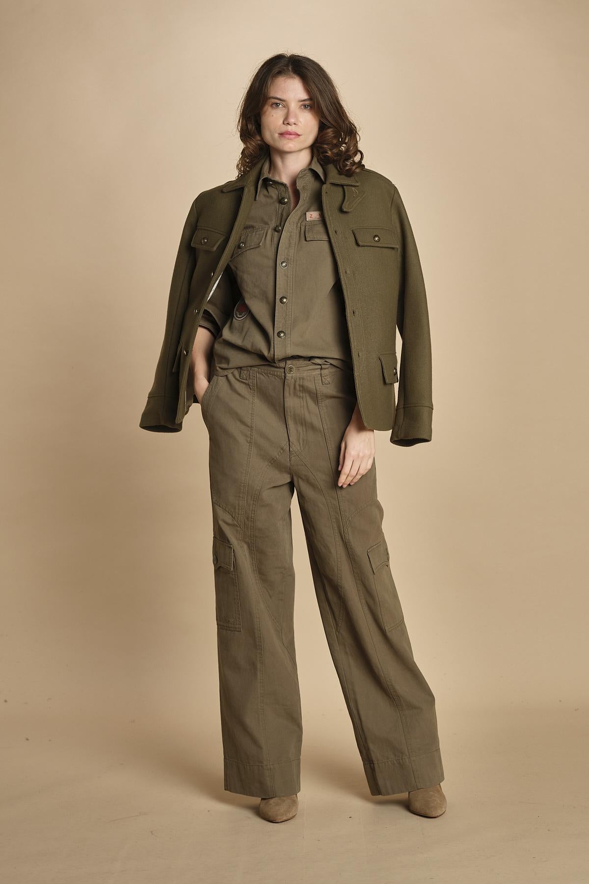 giacca sahariana. WWOW01681 LEAVES 308 zadig & voltaire 