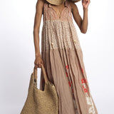 Abito s/m fiori piazzati Maxi Hippydress Sleeveless MHS TD1 CR1 yvonne s. 