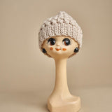 cappello tinta unita con pon pon H498 V3 exQUISITEJ 