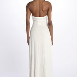 Abito JENNIFER lungo scollato jersey JAS24DR098 IVORY misha 