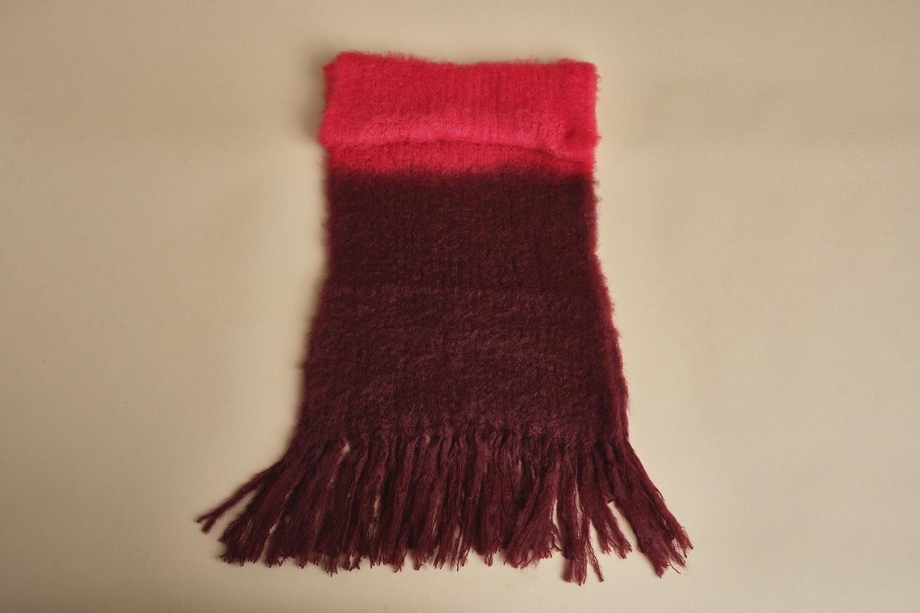 sciarpa mohair bicolore. CHA SEAFOAM hinterveld 