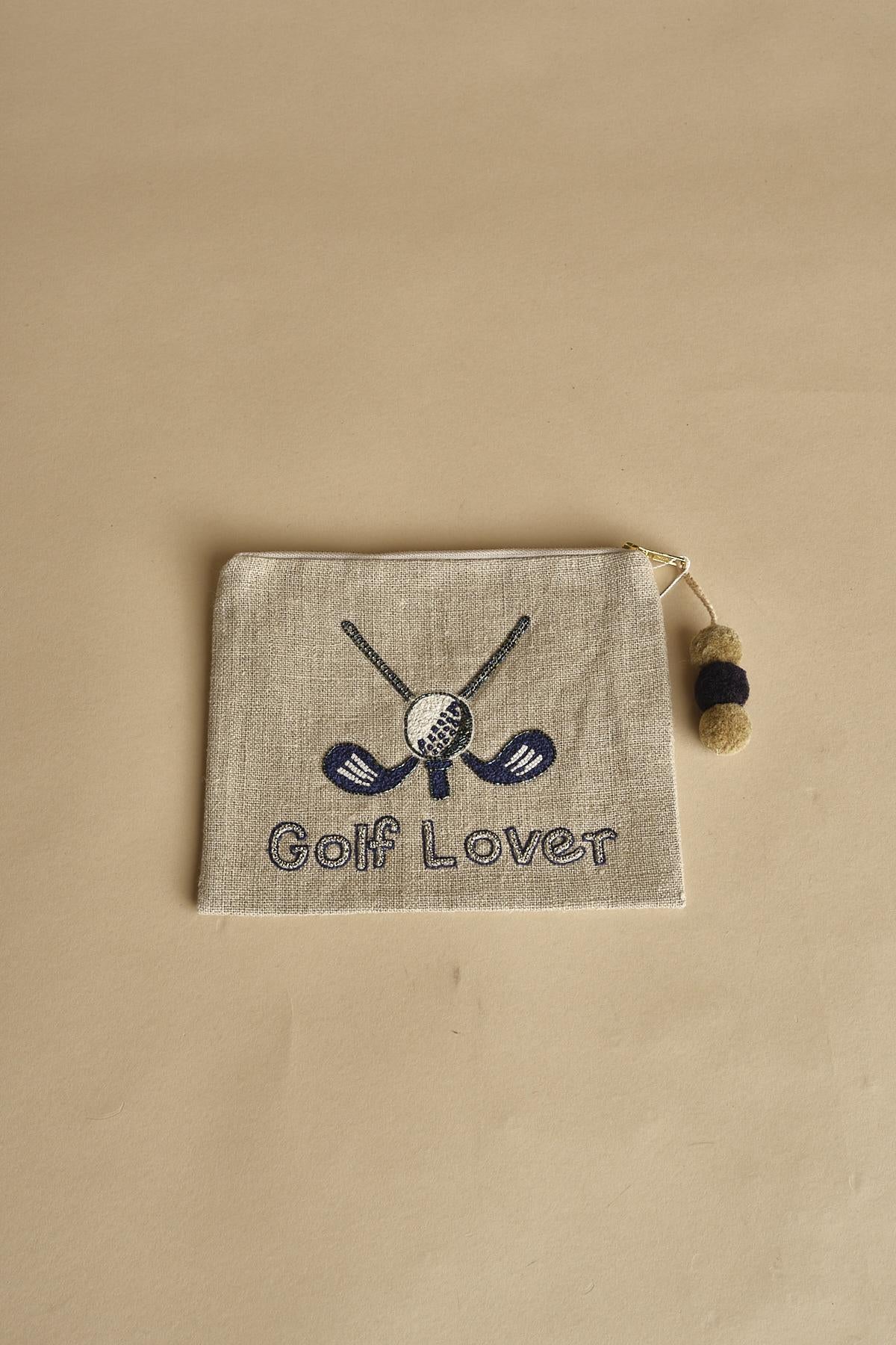GOLF LOVER  pochette piccola GOLF LOVER C25PO892 BEIGE benaras soleil 