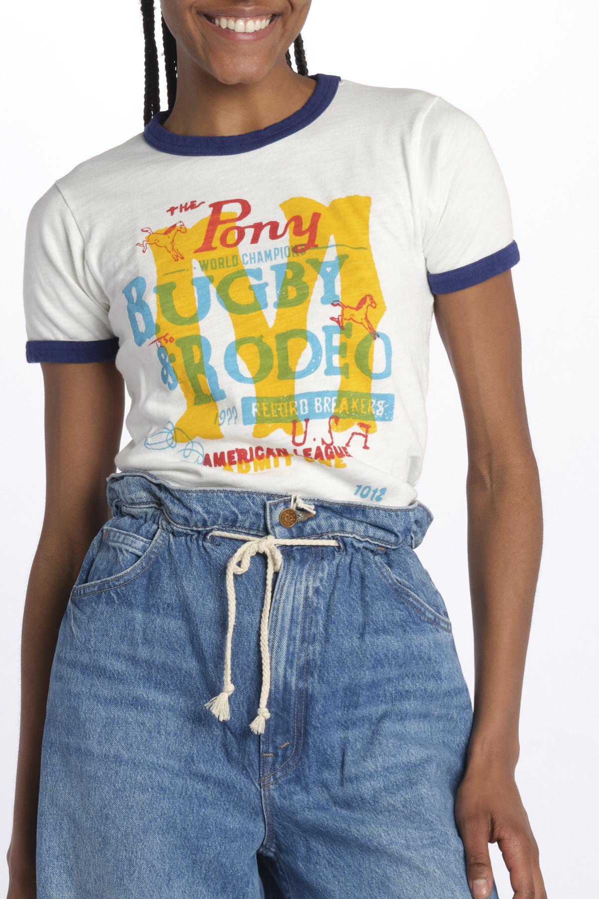 T-shirt bordino stampa THELILSINFULRINGER 81461-601 mother 