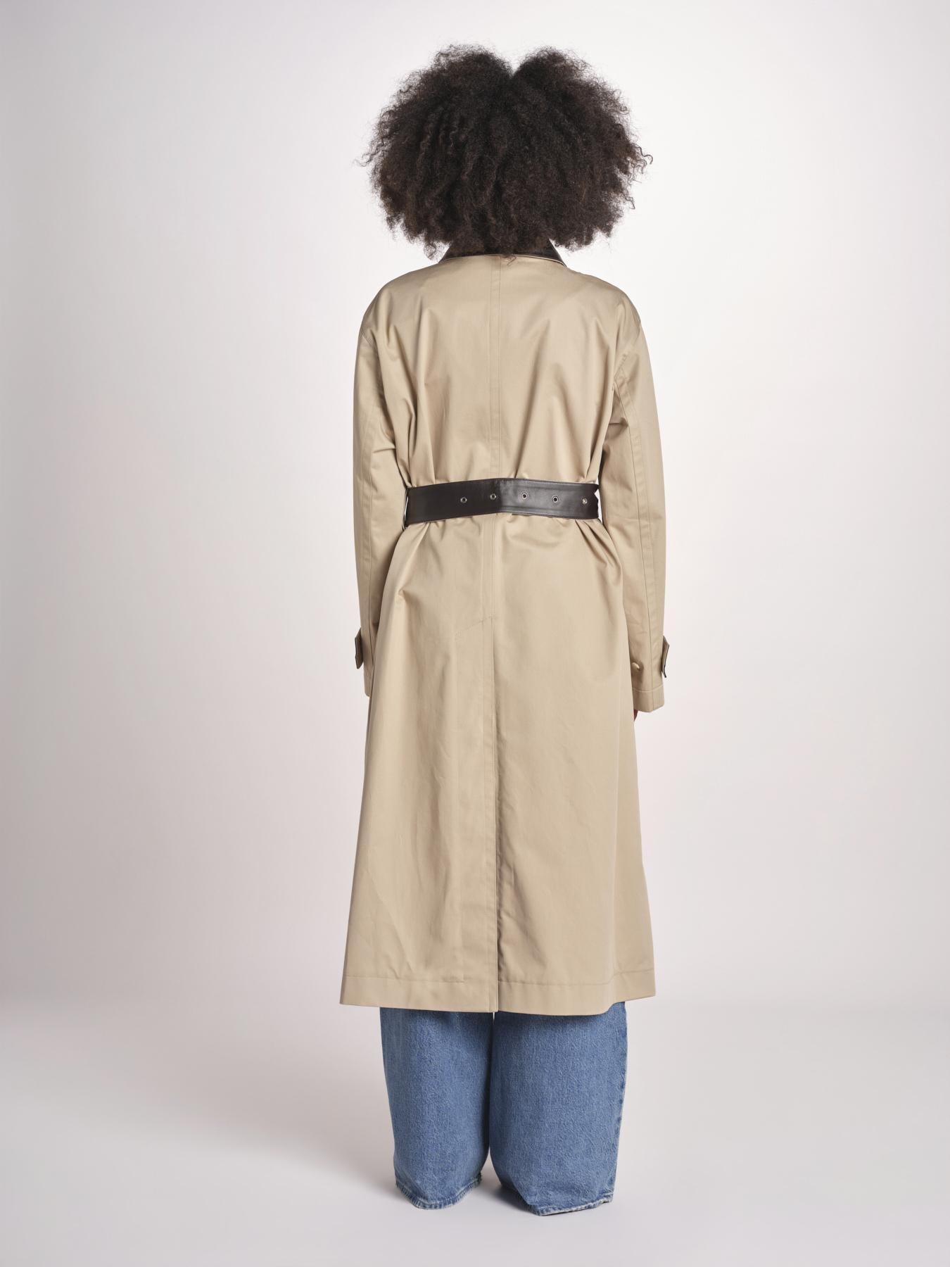 trench con tasche in pelle JF009690 DARK POWDER 1254 joseph 