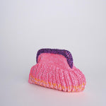 SIS cluctch bag uncinetto multicolor SIS FUXIA/ARANCIO nadia dafri 