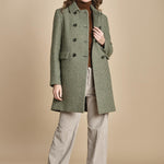 cappottino doppiopetto a quadretti 0757 40373 aspesi 