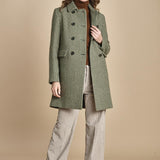 cappottino doppiopetto a quadretti 0757 40373 aspesi 