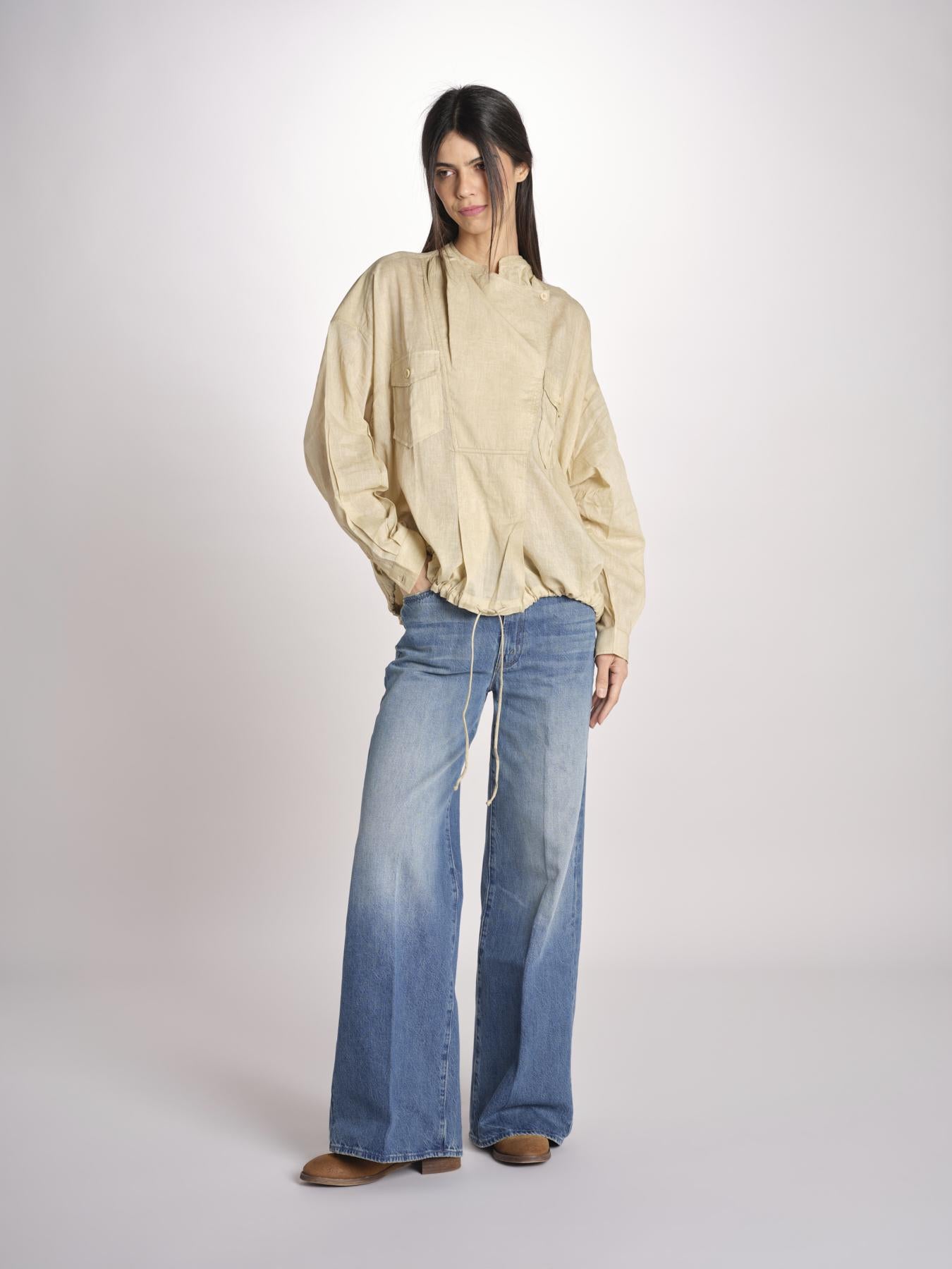 tunica in lino DEMBOW BEIGE mes demoiselles 
