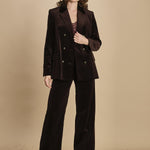 blazer doppiopetto. WWBL01943 DARK CHOCOLATE 213 zadig & voltaire 