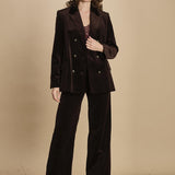 blazer doppiopetto. WWBL01943 DARK CHOCOLATE 213 zadig & voltaire 