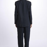 Giacca VALE doppio petto gessata VALE NAVY true avenue 
