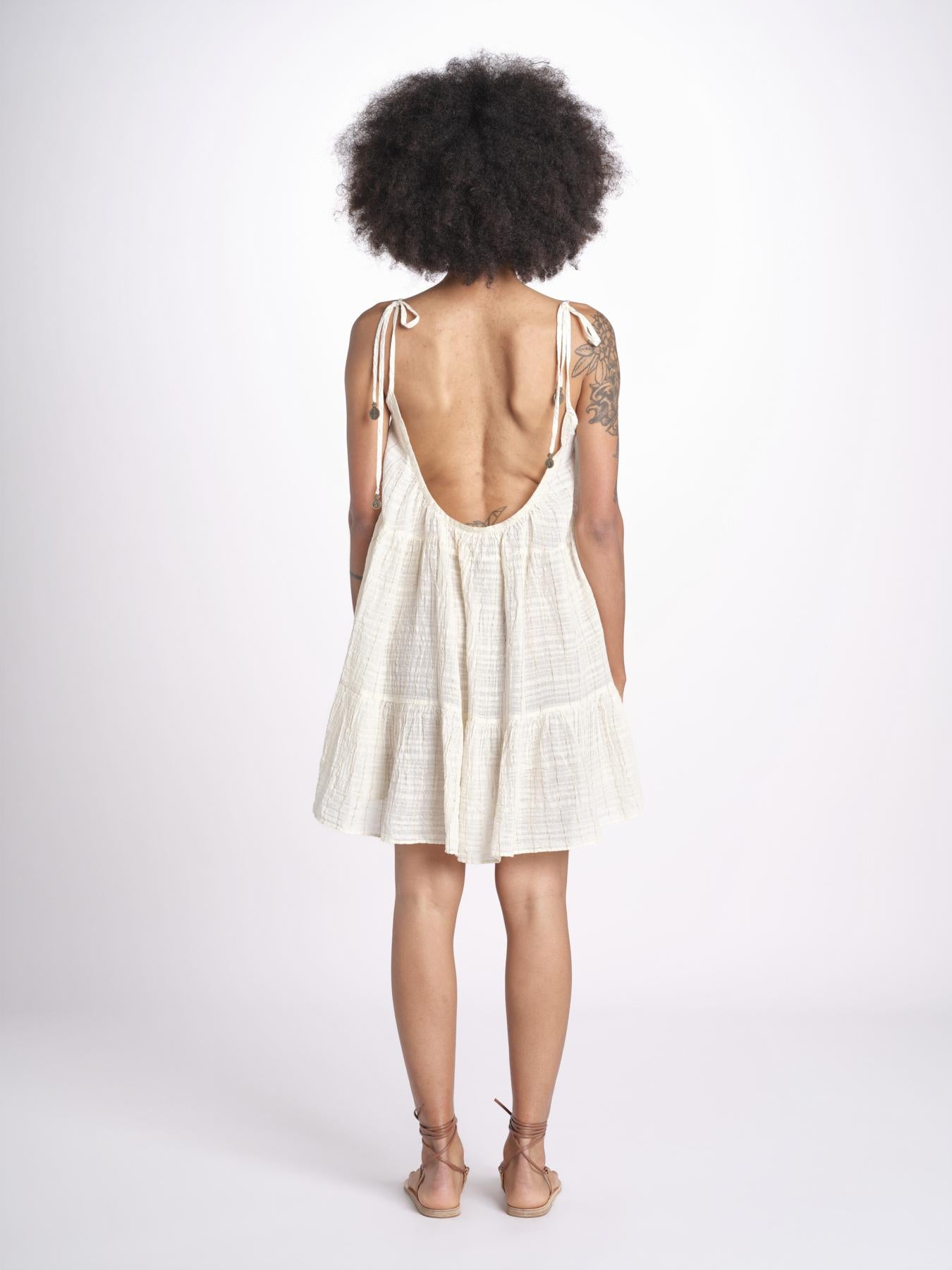 mini abito con spallina MIRABELA MINI WHITE christianzen 
