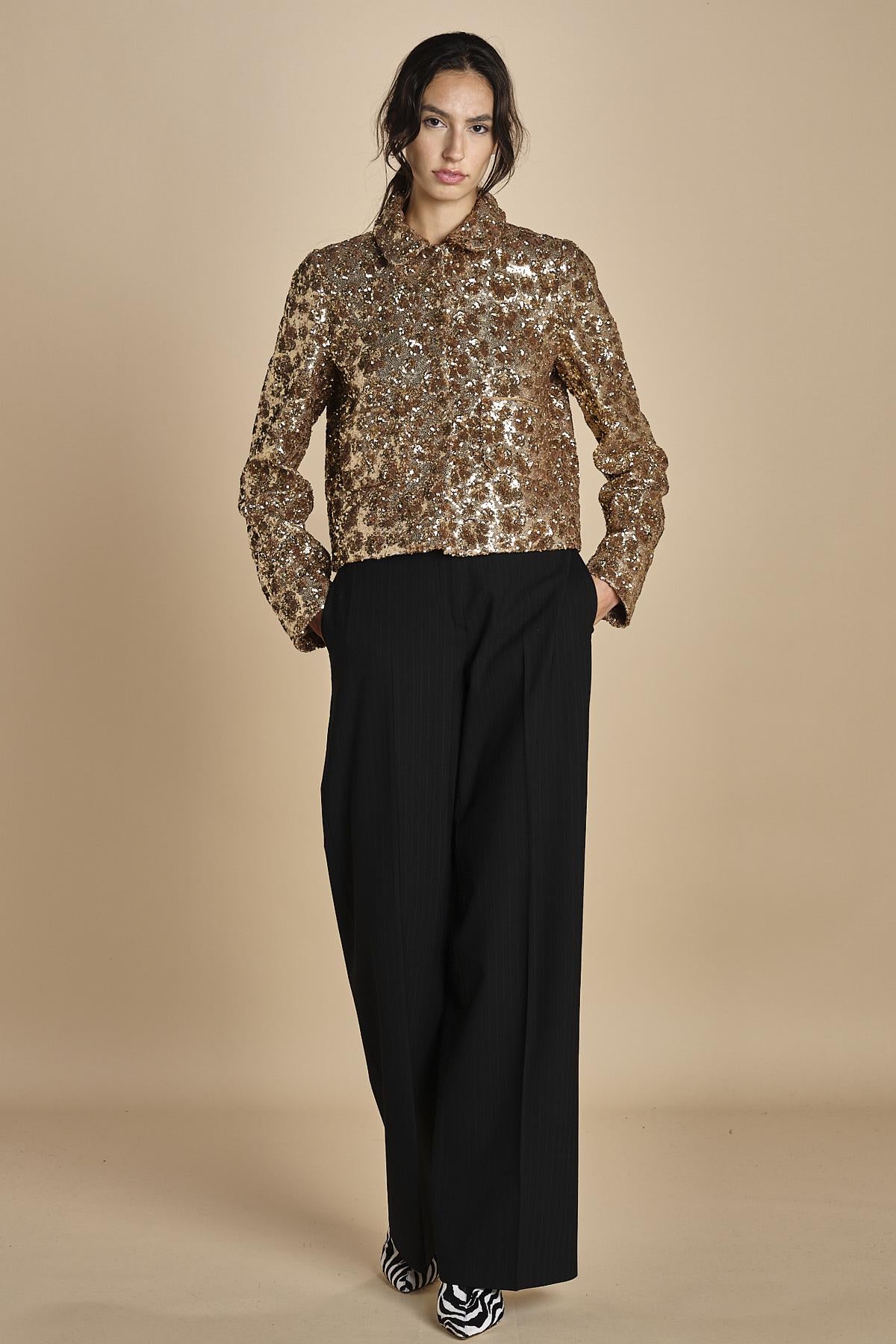 giacca corta in paillettes L0245265 M301 n21 