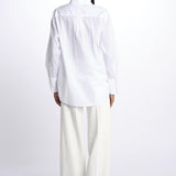 Camicia plastron con rouches MOD.5402 BIANCO aspesi 