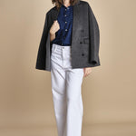 CHANDLER camicia denim con automatici BECE616 INDIGO hartford 