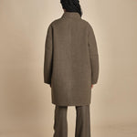 cappotto doppiopetto panno CROSS MINK sofie d'hoore 