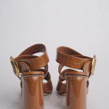 Sandalo ALLEGRA 90 MULE tacco largo F819CRC CAMEL studio AMELIA 