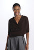 2-button low-cut sweater