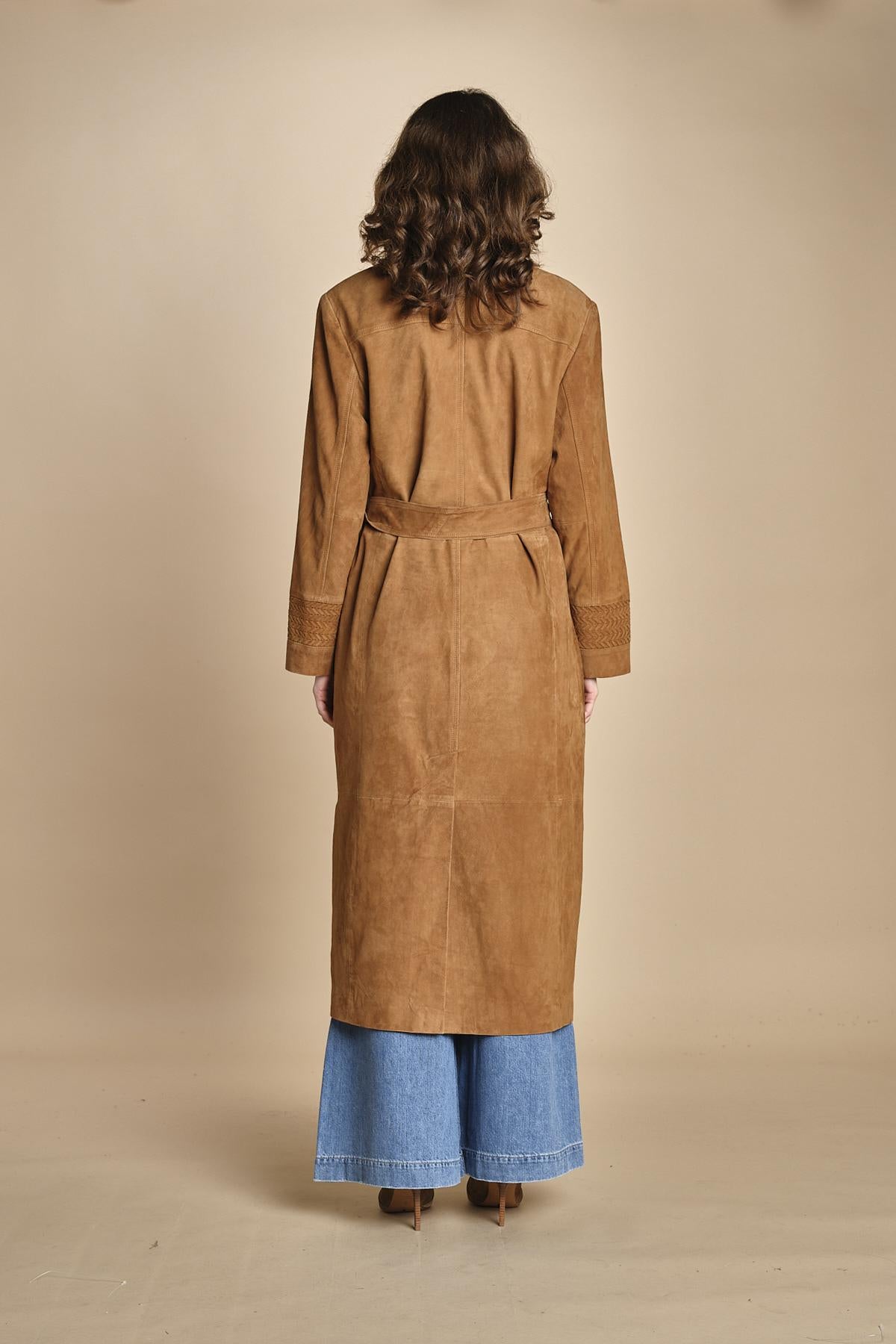 trench in camoscio MAINA CAMEL ba&sh 
