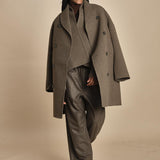 CROSS cappotto doppiopetto panno CROSS MINK sofie d'hoore 