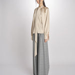 camicia con nodo in jersey E20T07 BIS CAFE AU LAIT martin grant 