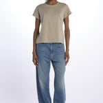 T-shirt girocollo m/c basic WSCT20 GREIGE merz b 