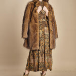 abito midi in etno lurex PIERTA OCRE ba&sh 