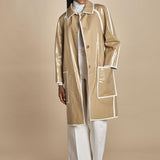 impermeabile profilato AW22MO1-COL LY93 BEIGE martin grant 