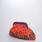 SIS cluctch bag uncinetto multicolor SIS ARANCIO VIOLA nadia dafri 