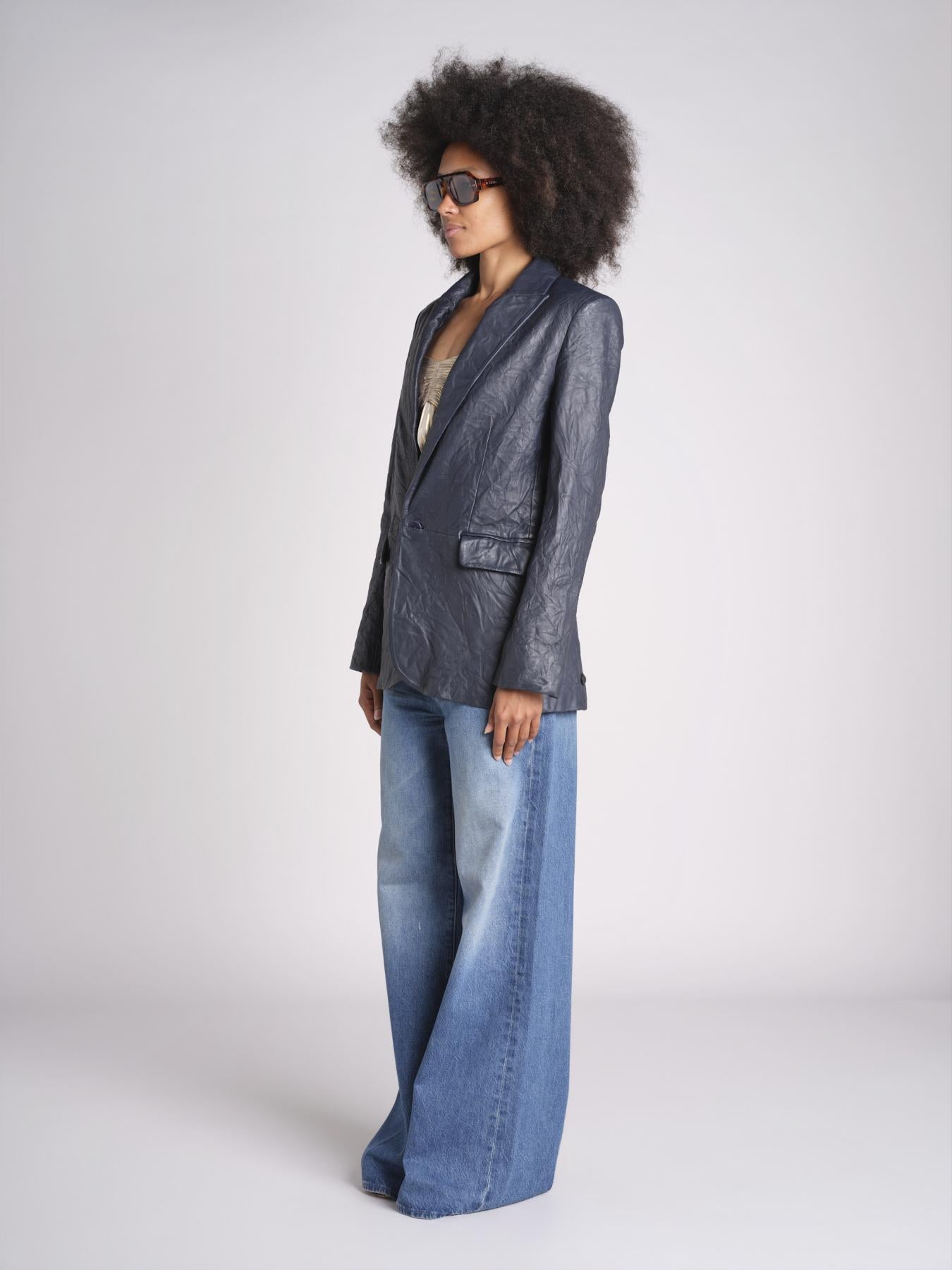 Blazer in pelle stropicciata RWBL00059 ENCRE 404 zadig & voltaire 