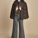 pantalone cropped con risvolto MELODIA 652923 50 quelledue 
