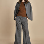 pantalone cropped con risvolto MELODIA 652923 50 quelledue 