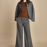 pantalone cropped con risvolto MELODIA 652923 50 quelledue 